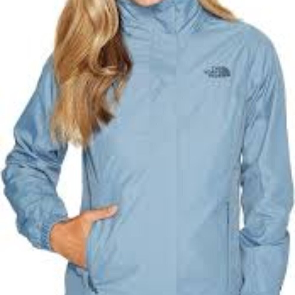 The North Face Women Blue Hooded Jacket Size L